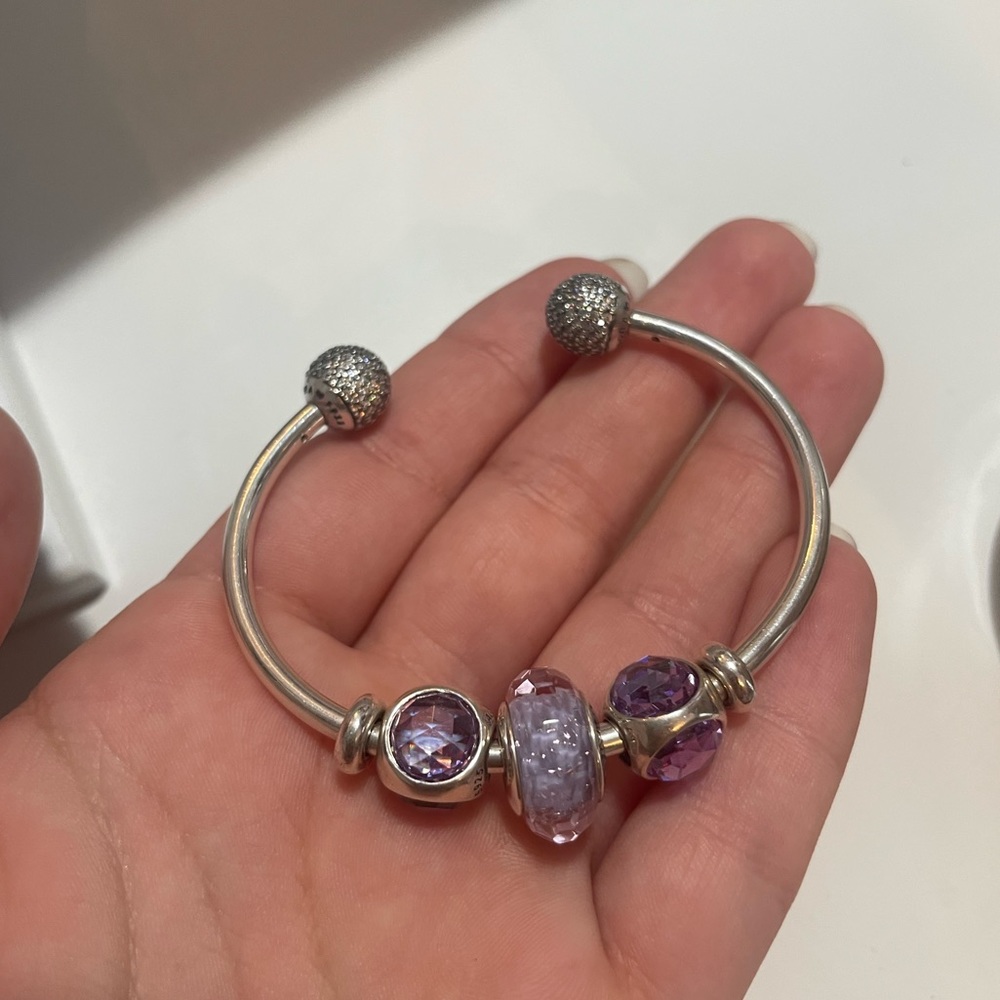 Pandora bracelet with charms